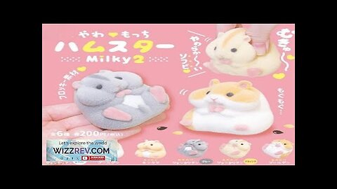 Gashapon Capsule Toy Kawaii Fatty Milky Soft Hamster Cute Flocking Plush Dolls Review