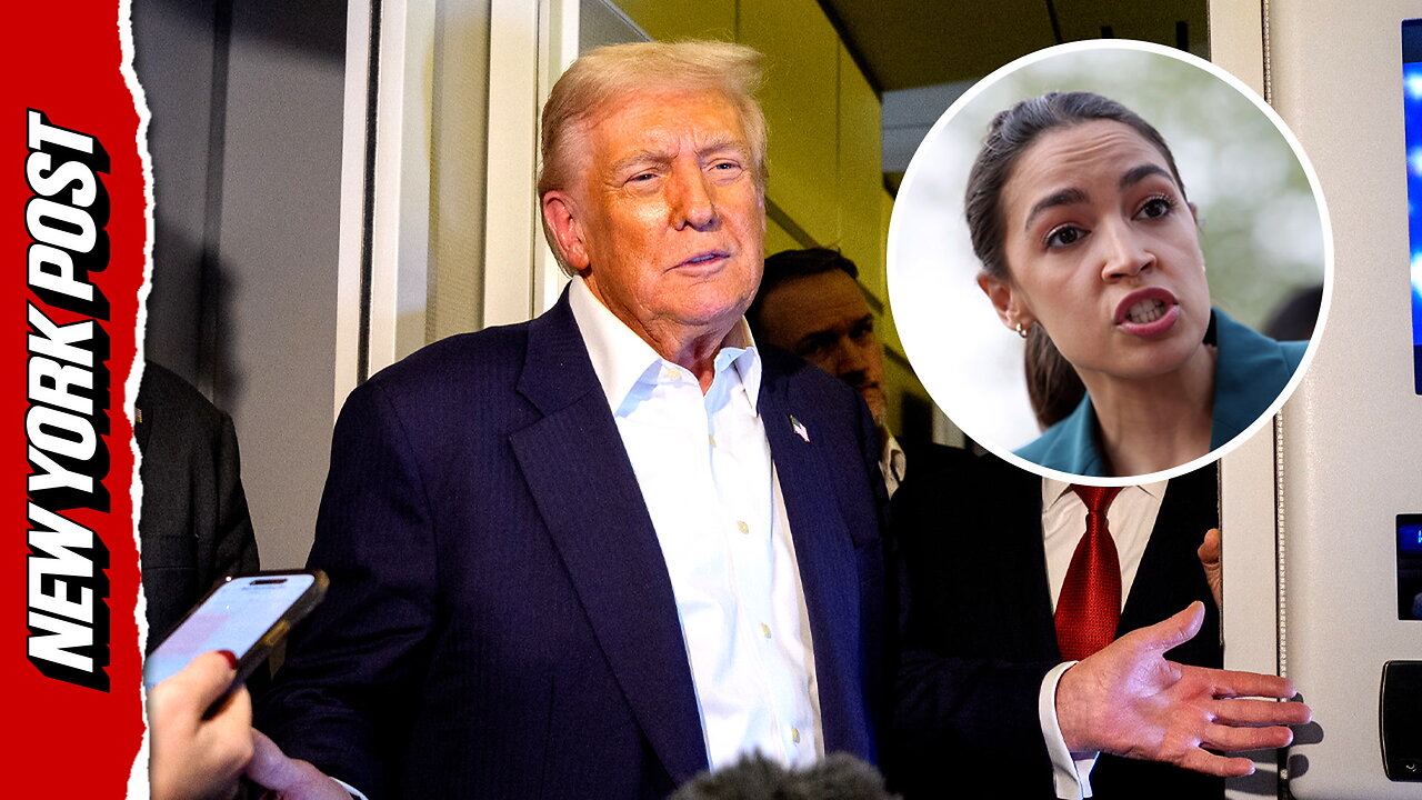 Trump shoots down VP rumor, teases 2028 showdown with AOC
