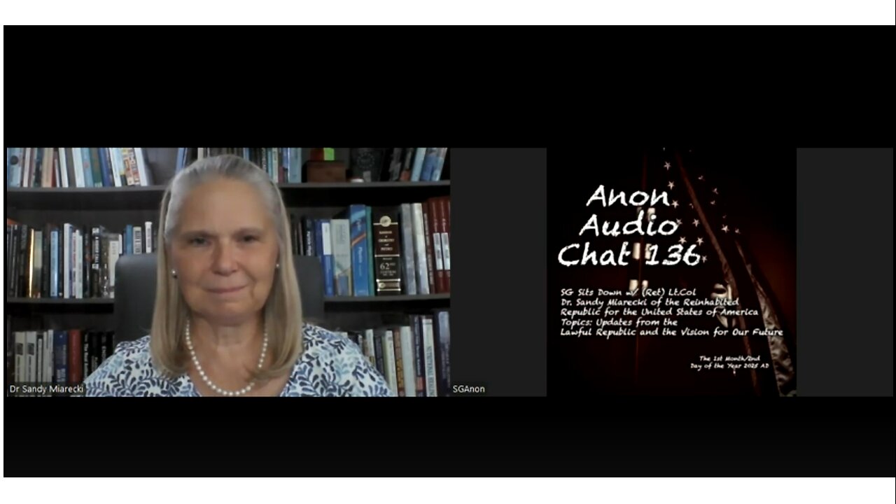 (1/2/2025) | AUDIO CHAT 136 | SG Sits Down Again w/ USAF Lt Col (Ret) Dr. Sandy Miarecki to Check-In w/ the Reinhabited Republic For These United States