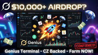 Genius Terminal Airdrop: Farm Points for HUGE $GENIUS Reward – Up to $10,000+ Potential! (CZ Backed)