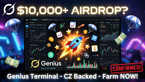 Genius Terminal Airdrop: Farm Points for HUGE $GENIUS Reward – Up to $10,000+ Potential! (CZ Backed)