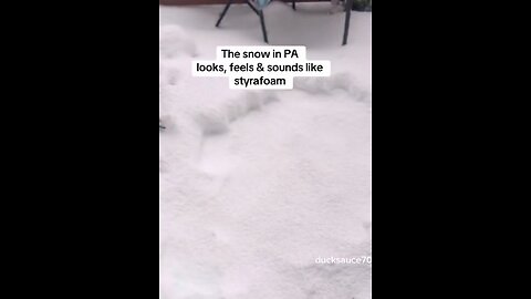 Fake geoengineered snow has been falling from the sky in Pennsylvania.