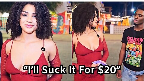 Black Guy Simps and Embarrasses Himself For Random Woman