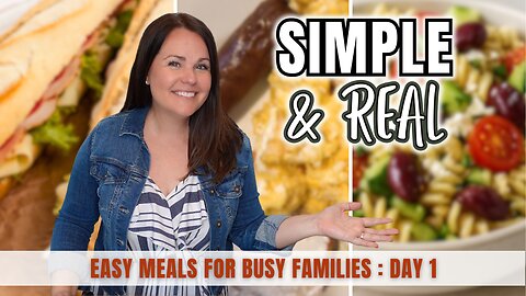 What We REALLY Eat in a Day | EASY Meals for Busy Families (Day 1)