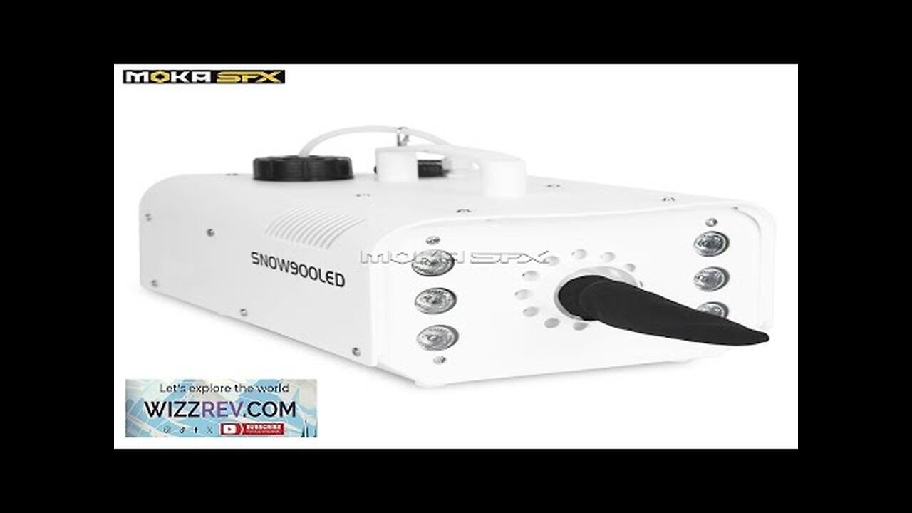 MOKA SXF 900w Snow Machine with Led Lights Snowflake Machines Effect Snow Review