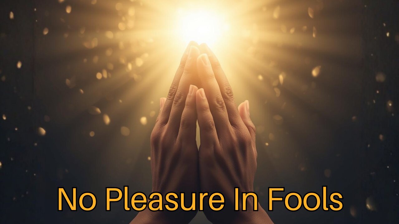 No Pleasure In Fools