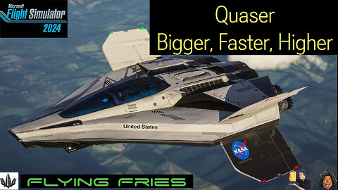 Space Travel MSFS 2024▪️Quasar UFO by: Flying Fries