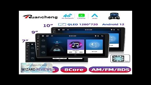 2 din Android 12 Car Radio Multimedia Player Universal 7 9 10" Review