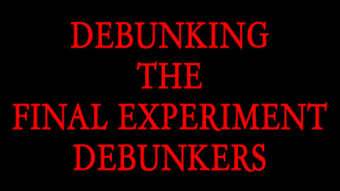 Reconciliation of Tradition-Debunking the Final Experiment Debunkers