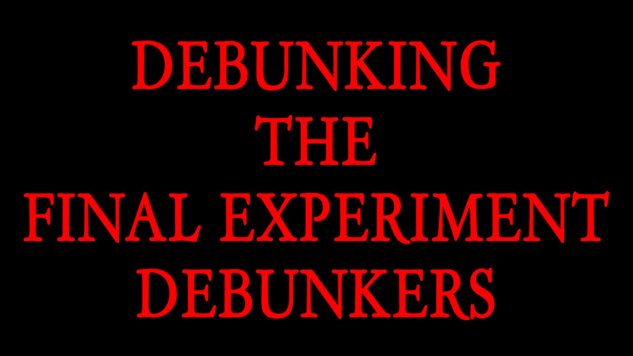 Reconciliation of Tradition-Debunking the Final Experiment Debunkers