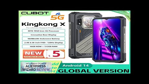 CUBOT KINGKONG X 5G Rugged Phone Up to 32GB RAM+512GB ROM 10200mAh Review