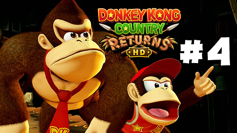 Donkey Kong Country Returns HD - World 4 - Cave!