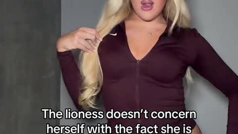 She is giving chance fo you