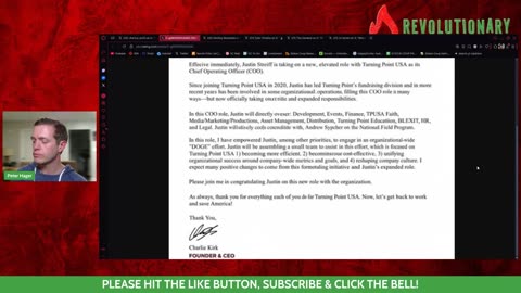 CHARLIE KIRK... FIRED TYLER BOYER... RE-HIRED BY TPUSA