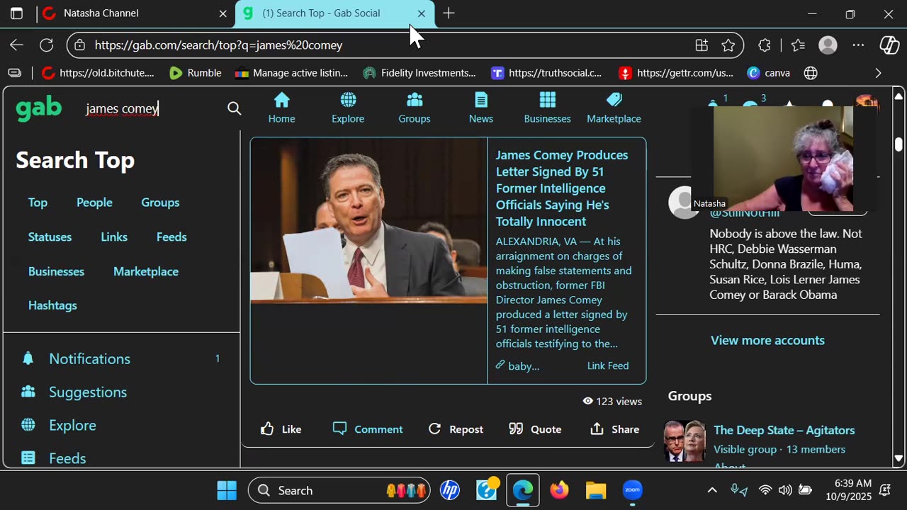 Comey Charged, Tooth Cracked