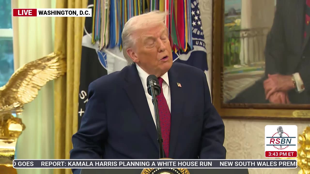 WATCH: President Trump on lowering the classification of Marijuana: "Yes... seriously" - 12/15/2025