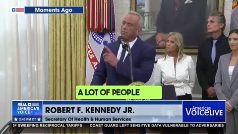 RFK Jr. delivers an emotional tribute to President Trump after being sworn in as HHS Secretary