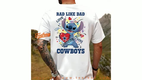 Dallas Cowboys Stitch Rad Like Dad Shirt Youth