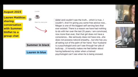 Hidden True Crime's Texts With Lori Daybell's Sister pt1