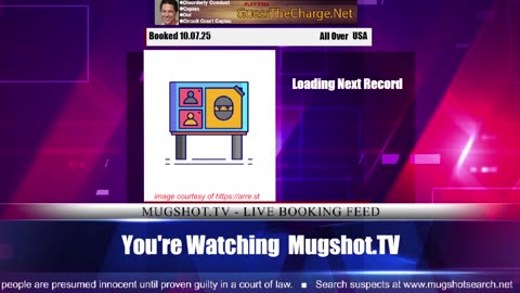 Mugshot TV - Live Arrest Booking Video Stream