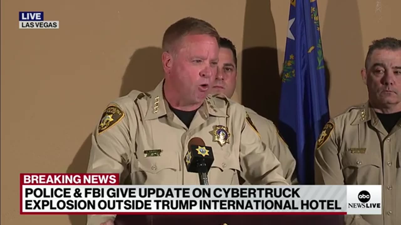 Officials give update on Cybertruck explosion outside Trump Hotel in Las Vegas