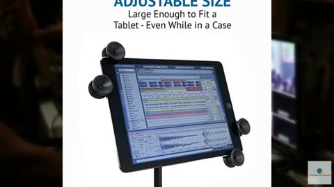 LyxPro TSM1 Microphone Music Stand Mount Holder for Tablet iPhone Ipad Smartphon