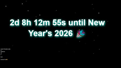 New Years 2026 countdown