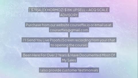 Download ALEX HORMOZI $18K Upsell - ACQ Scale Advisory [Courseflix.io]