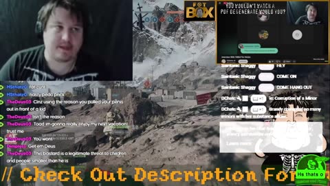 Tibbz mocking one of his victims while watching her interview