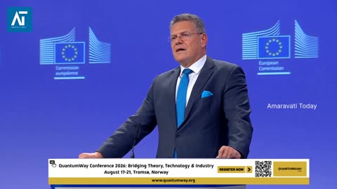 EU Leaders Unveil Economic Security Package | Séjourné & Šefčovič Briefing | Amaravati Today