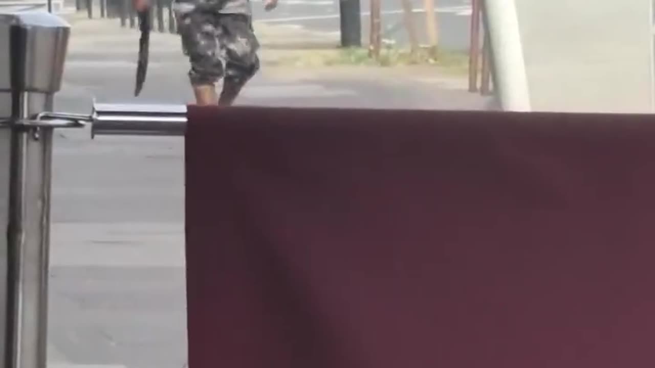 In London you can find the usual suspect with a machete in broad daylight.