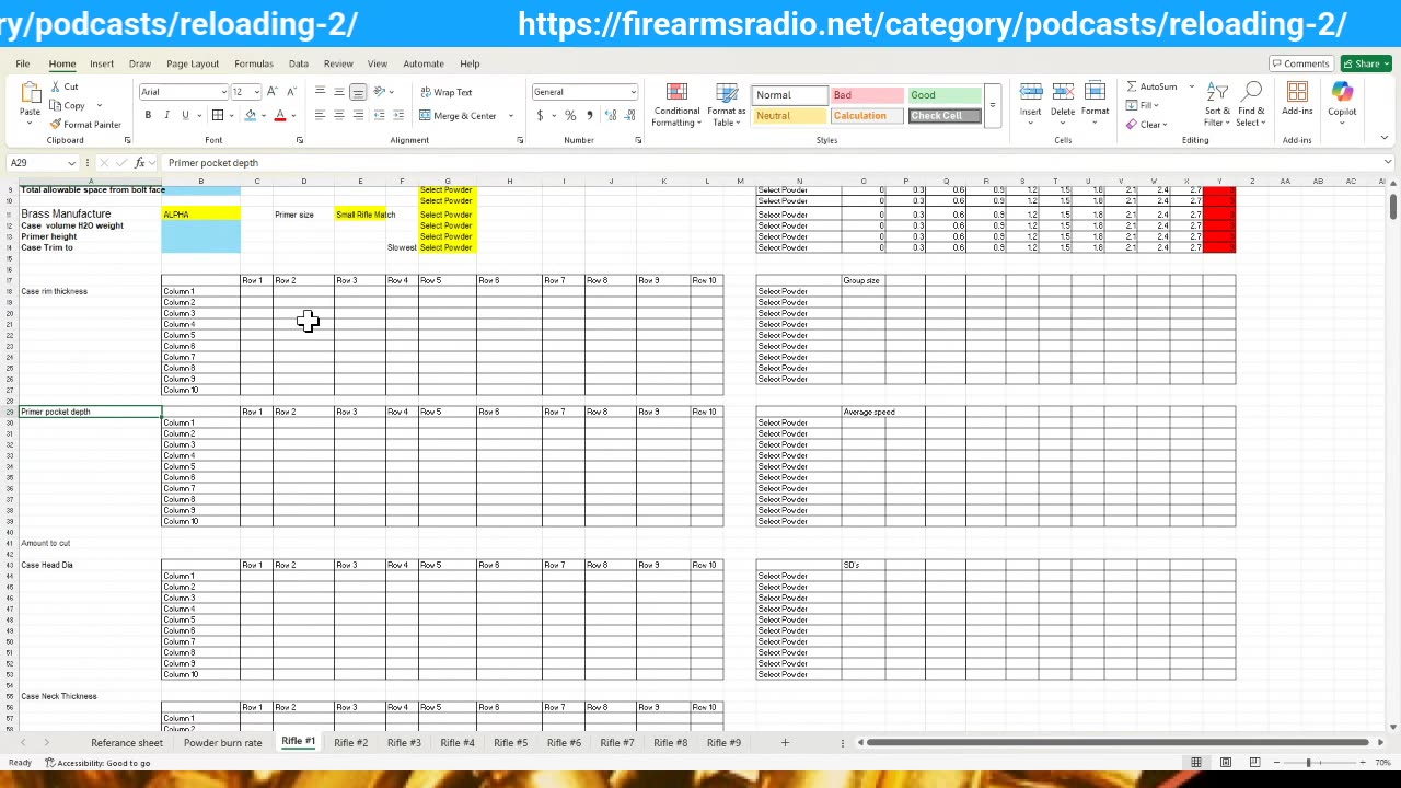 Reloading Podcast 572 - FA X-10 setup pt III