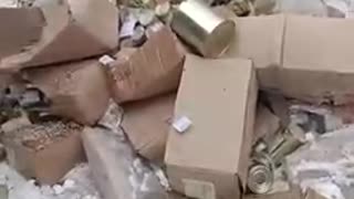 Russian Soldiers to Afraid to Bring Food to Front Lines, So They Dump it Wherever