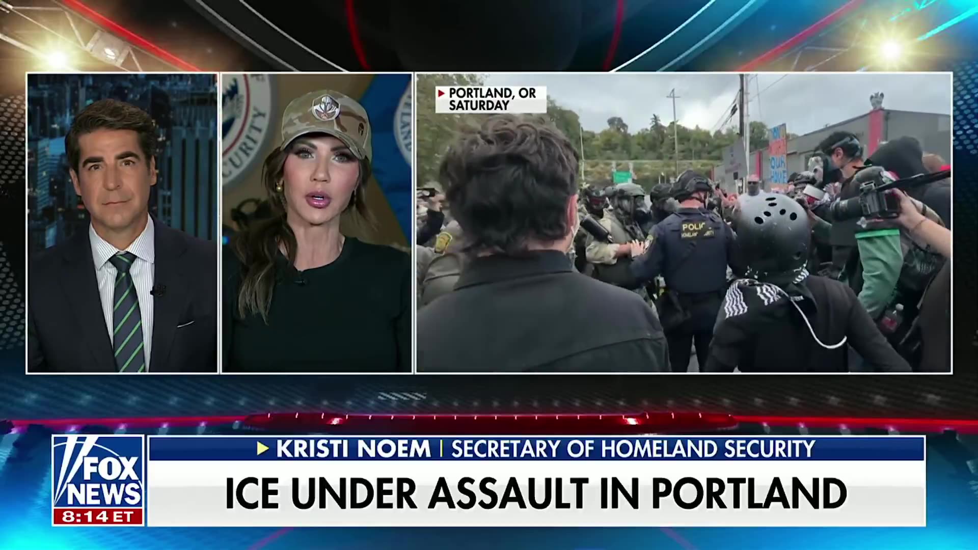 Sec Neom about her Portland visit