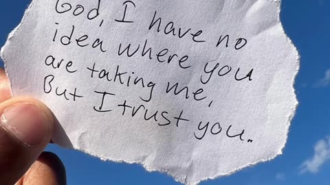 A note to God ❤️