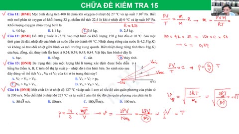 BUỔI 16: ĐỊNH LUẬT I NHIỆT ĐỘNG LỰC HỌC CHO CHẤT KHÍ