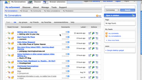 How I track my comments on other people's blogs