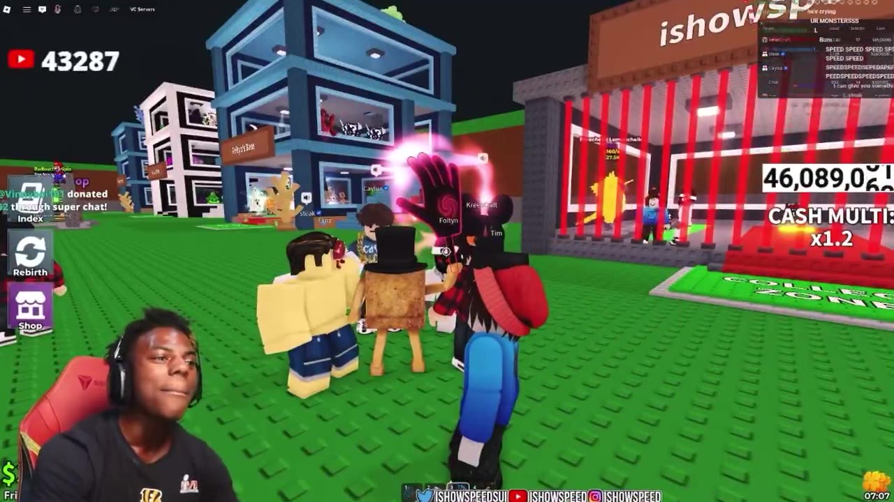 iShowSpeed gets robbed in “Steal A Brain-Rot” on Roblox, starts crying and almost ends the stream 😭