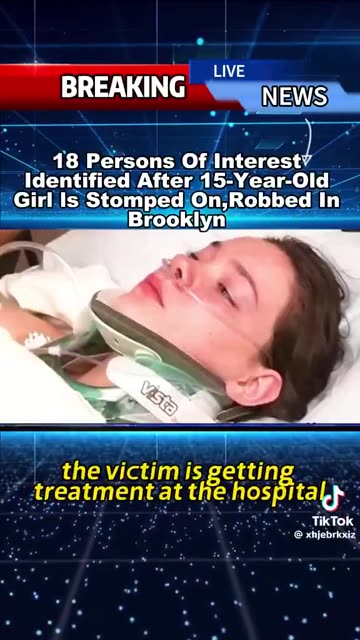 Blacks gang stomp girl and rob her