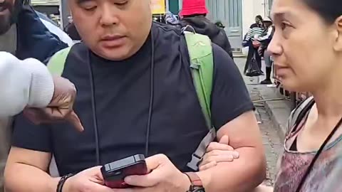 Chinese tourists forced to delete their holiday footage of Château Rouge in Paris as invader 
