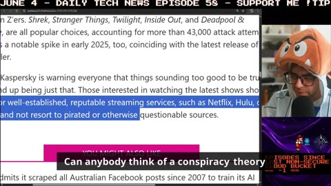 malware being hidden in anime