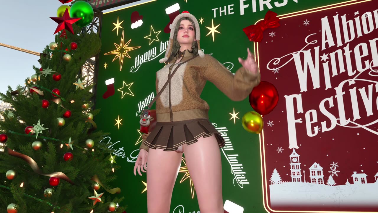 The First Descendant Freyna winter skin showcase