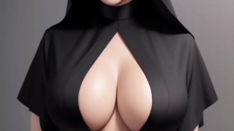 Ai art 4k lookbook - Goth girl in black robes