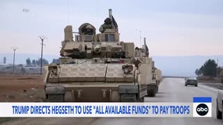 Trump says he ordered Hegseth to find funds to pay military members