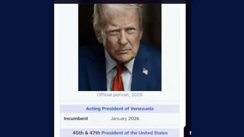 Santa Surfing 1/13/2026 -Trump pic as Acting President of VZ! Greenland! Contempt on Clinton