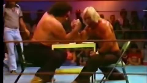 Hulk Hogan Vs. Andre The Giant Arm Wrestling Match
