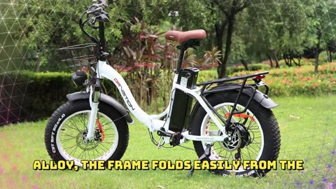 DRVETION CT20 Electric Bike 750W Motor E-Bike 48V 15Ah Battery 20" Fat Tire Electric Bike