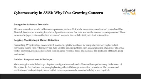Cybersecurity in AVSI: Why It’s a Growing Concern
