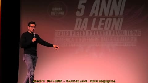 Abano T. 09.11.2025 - 5 Anni da Leoni con Riccardo Rocchesso