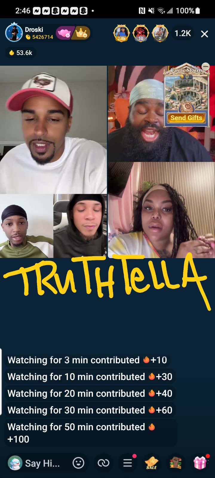 DROSKI TEAM PK THEN LINES WITH FLOCKO THEN VISA THEN GETS SCREAMED ON BY 21BADBITCH